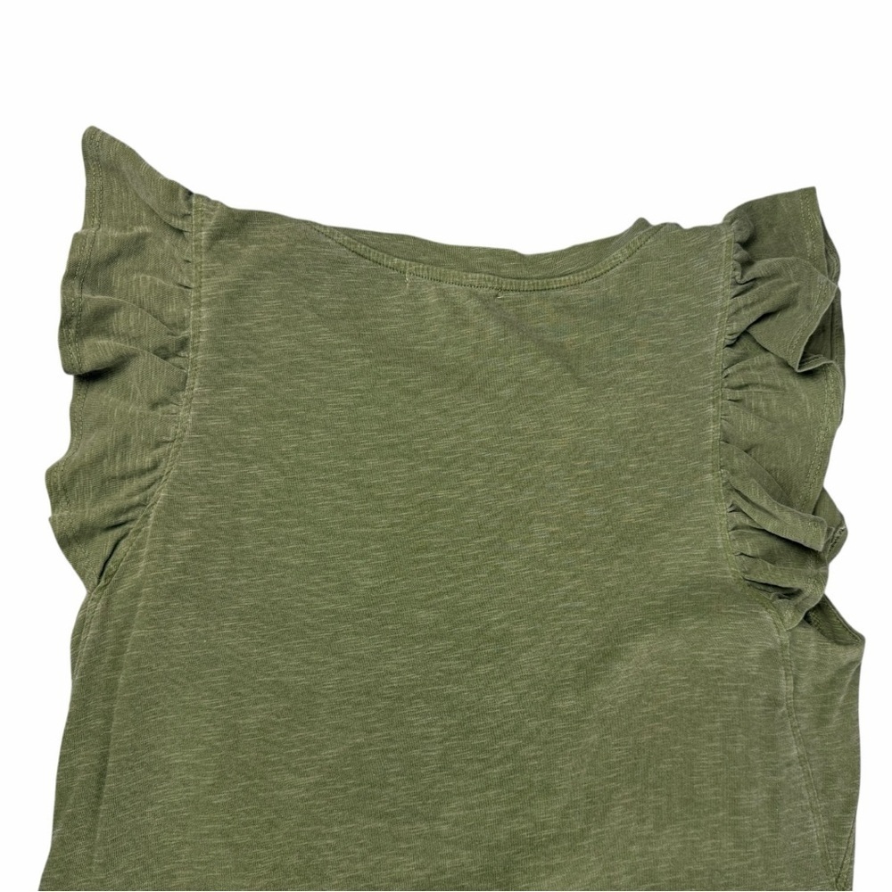 Anthropologie Sundry Women’s Ruffled Peasant Midi Dress Sage Green Size Small - Picture 9 of 9